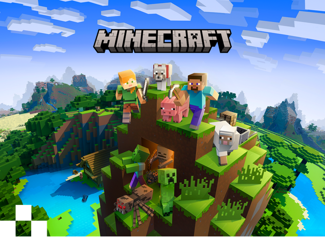 minecraft: bedrock edition (2011) game icons banners