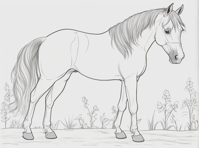 Creating Captivating drawing:v74uyhgg9tq= horse